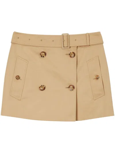BURBERRY BEIGE TRENCH SKIRT