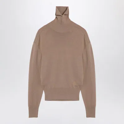 BURBERRY BURBERRY BEIGE TURTLENECK SWEATER