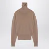 Burberry Beige Turtleneck Sweater In Brown