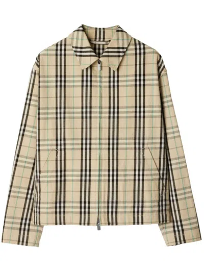 BURBERRY BURBERRY BEIGE VINTAGE CHECK JACKET