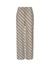 Burberry Womens Straight-leg Check Cotton Trousers Husk Ip Check