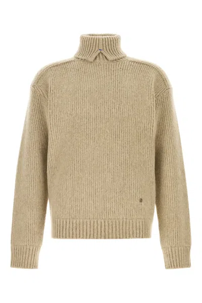 BURBERRY BEIGE WOOL BLEND SWEATER