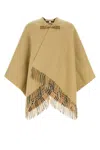 BURBERRY BEIGE WOOL CAPE