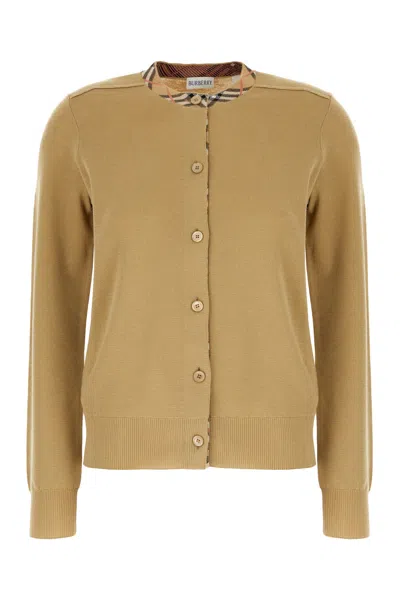 Burberry Beige Wool Sweater In Neutral