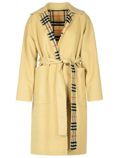 Burberry Beige Wool Coat