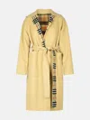 Burberry Beige Wool Coat In Beige