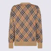 Burberry Embroidered Stretch Wool Blend Sweater