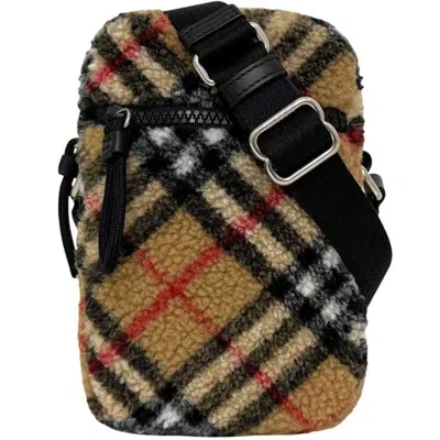 Pre-owned Burberry Beige Wool Leather Shoulder Bag () In Sand