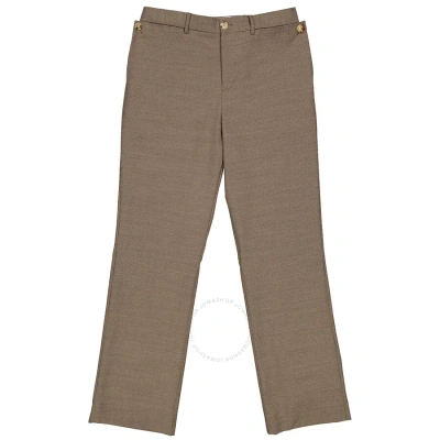 Burberry Beige Wool Pocket Detail Tailored Trousers