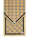 Burberry Rectangular Scarf With Check Pattern And Fringes In Brown
