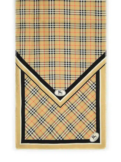 BURBERRY BEIGE WOOL SCARF