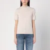 Burberry Open-necked Black Shirt In Brown