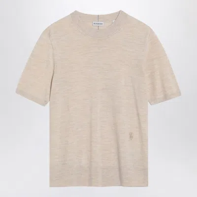 Burberry Beige Wool Sweater Women In Brown