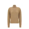 Burberry Beige Wool Sweatshirt In Multi