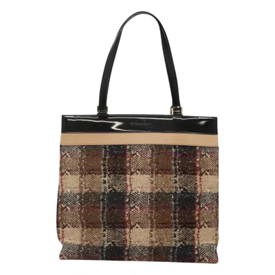 Pre-owned Burberry Beige Wool Tote Bag ()