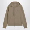 Burberry Beige Zip Sweatshirt In Blend In Brown