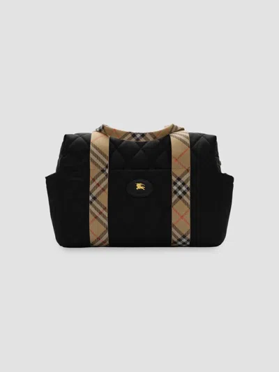Burberry Belfast Diaper Bag In Black