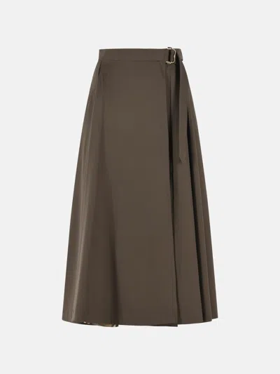 Burberry 'belina' Green Wool Skirt