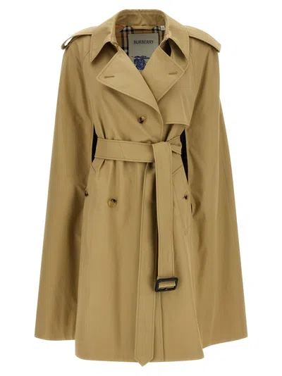 Burberry Bellemont Capes Beige In Brown