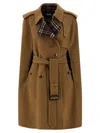 Burberry Belmont Capes Brown In Brown