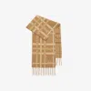 Burberry Belt Check Cashmere Scarf In Brown