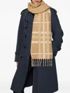 Burberry Belt Check Cashmere Scarf In Neutral