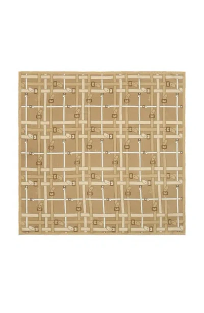 BURBERRY BURBERRY BELT CHECK SILK SCARF