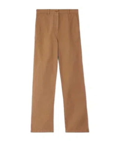 Burberry Belt-loop Casual Pants In Brown