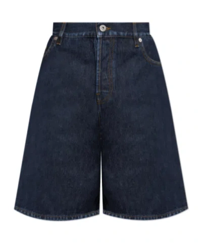 Burberry Belt-loop Denim Shorts In Black