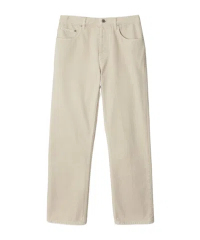 Burberry Belt-loop Jeans In Nude