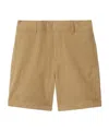 Burberry Boy's Oscar Embroidered Ekd Shorts In Green