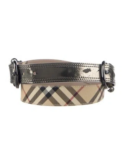 Pre-owned Burberry Belt In Neutral