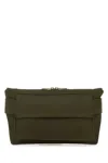 Burberry Army Green Canvas Trench Belt Bag In Green