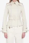 Burberry Women Cotton Jacket In White