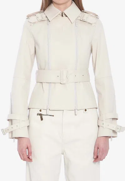 BURBERRY BELTED BUCKLE JACKET