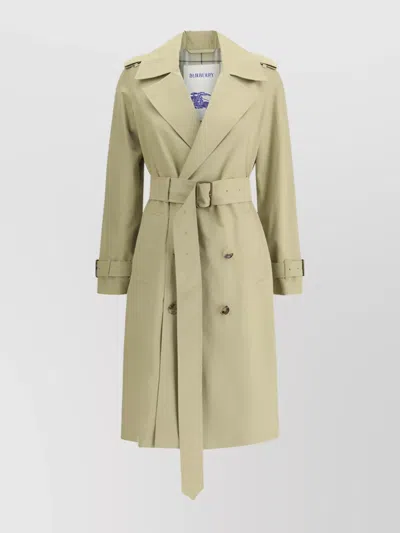 BURBERRY BELTED COTTON TRENCH COAT
