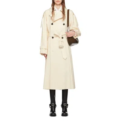 Burberry Belted Cotton-gabardine Trench Coat In Neutral