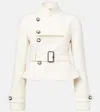 Burberry Stretch Cotton Blend Tailored Jacket