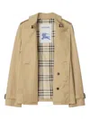 Burberry Belted Double-breasted Jacket In Brown
