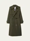 Burberry Long Castleford Trench Coat In Lock