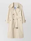 Burberry Light Beige Cotton Fitzrovia Trench Coat In Neutral