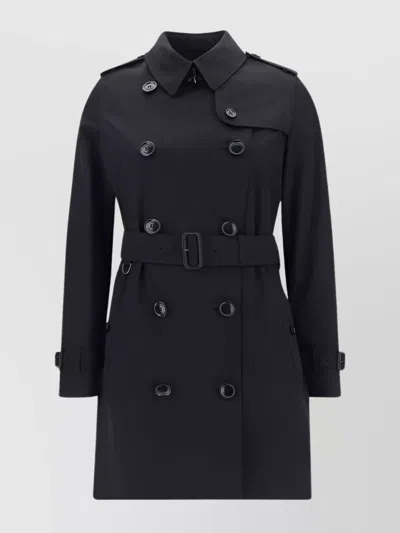 BURBERRY BELTED DOUBLE-BREASTED TRENCH COAT WAISTBAND