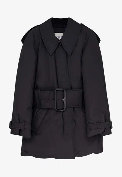 BURBERRY BELTED DOWN JACKET