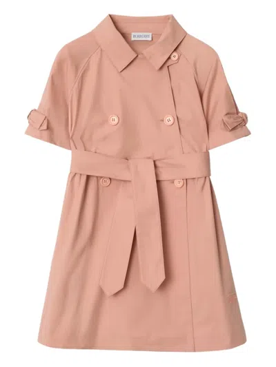 Burberry Kids' Belted Dress In Pink