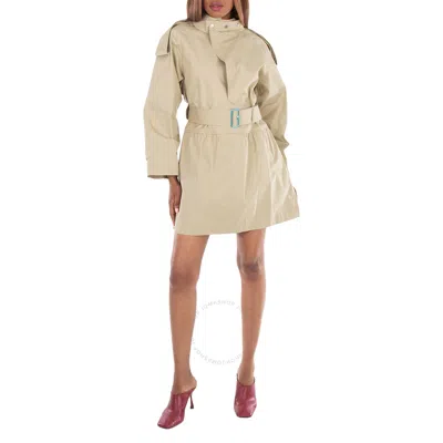 Burberry Belted Gabardine Trench Mini Dress