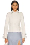 Burberry Women Cotton Jacket In Sail