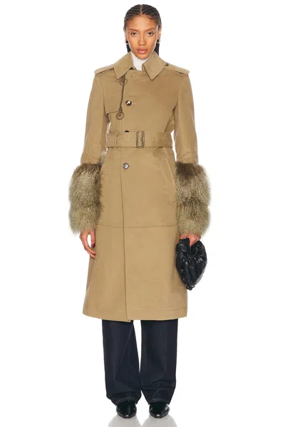 BURBERRY BELTED LONG COAT