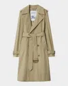 Burberry Highgrove Castleford Lapel Trench Coat In Skylark