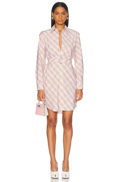 BURBERRY BELTED SHIRT DRESS