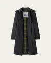 Burberry Belted Single-breasted Trench Coat In Cinder